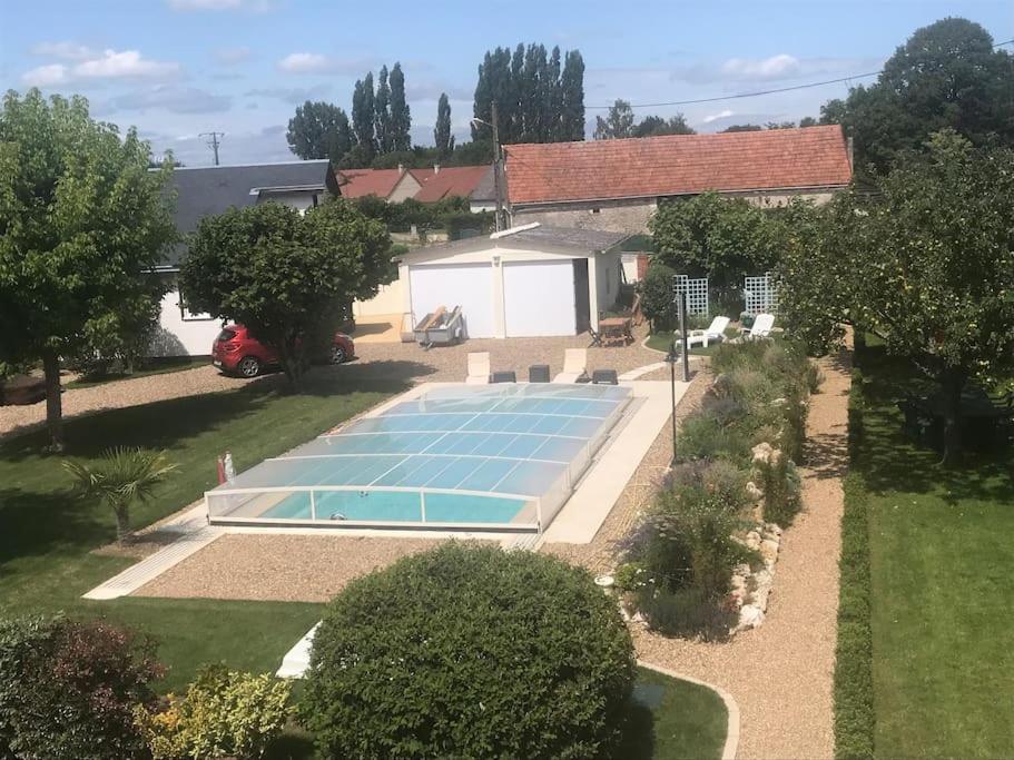 Gite Chalet-Piscine "Belle-Etoile" Touraine Anjou Courcelles-de-Touraine Eksteriør billede