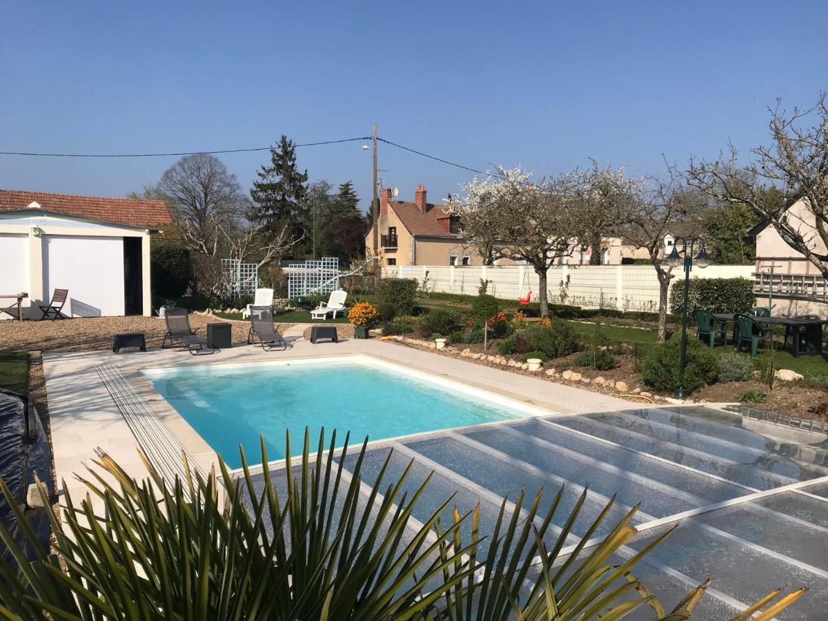 Gite Chalet-Piscine "Belle-Etoile" Touraine Anjou Courcelles-de-Touraine Eksteriør billede