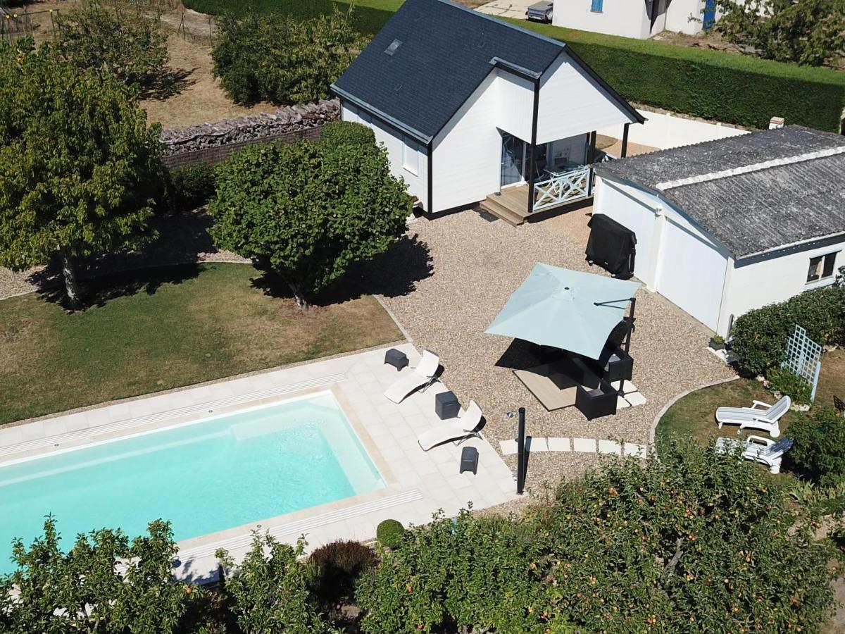 Gite Chalet-Piscine "Belle-Etoile" Touraine Anjou Courcelles-de-Touraine Eksteriør billede